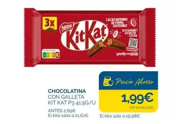 Nestlé - Chocolatina Con Galleta