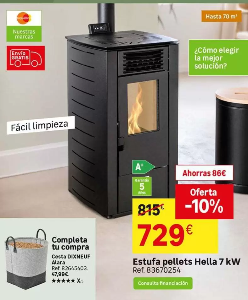 Estufa Pellets Hella 7 Kw