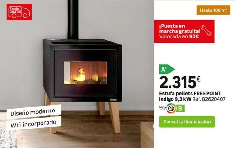 FreePoint - Estufa Pellets Indigo