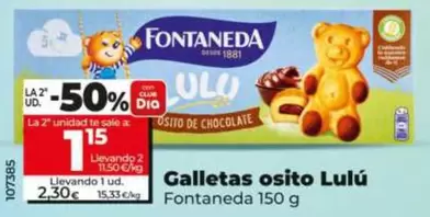 Fontaneda - Galletas Osito Lulú
