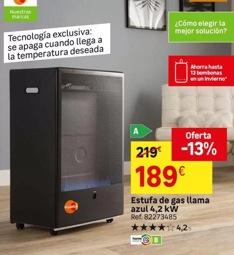 Equation - Estufa De Gas Llama Azul