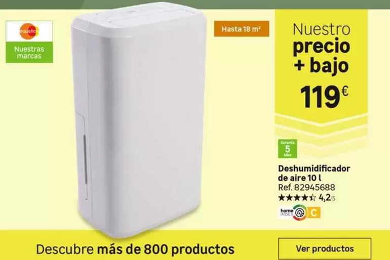 Equation - Deshumidificador De Air 10l