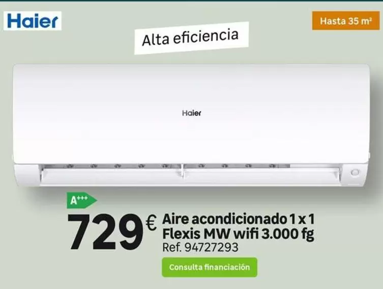 Haier - Aire Acondicionado Mw Wifi