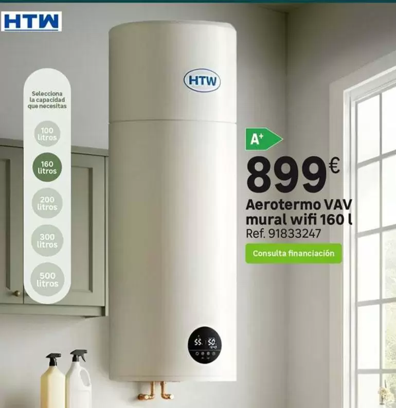 HTW - Aerotermo Vav Mural Wifi 160 L