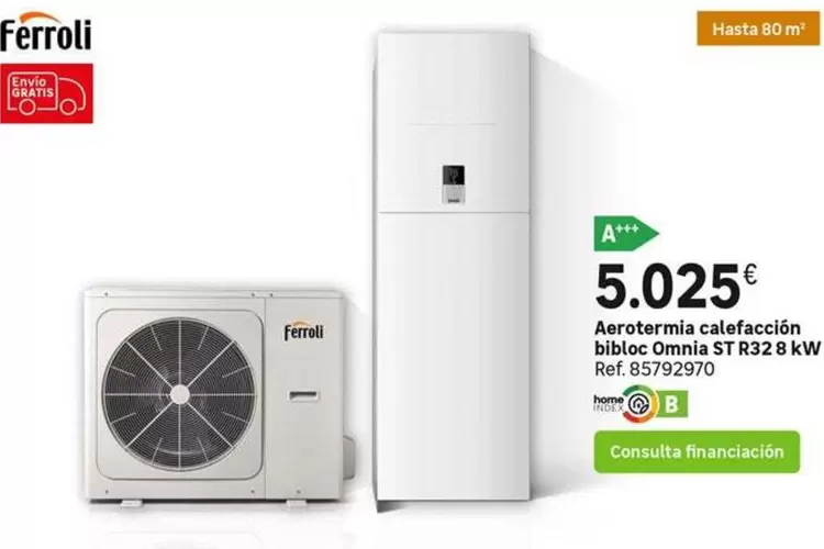 Ferroli - Acrocerimi Calefacion Bibloc Omnis R32 8kw