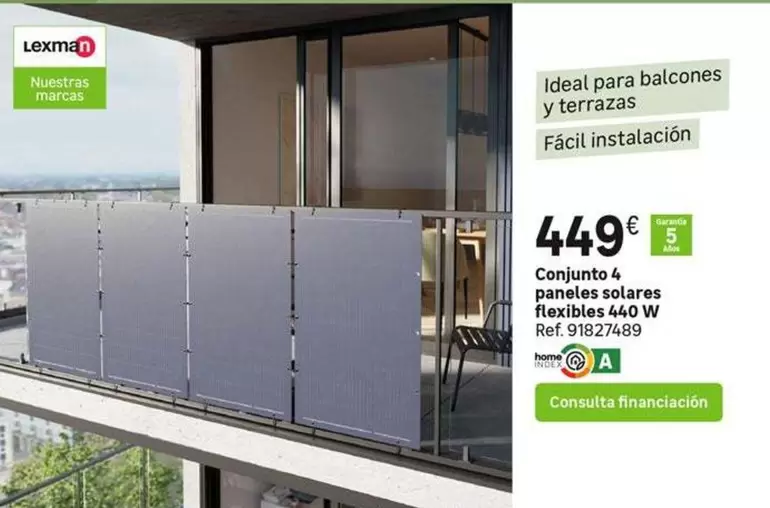 lexman - Conjunto 4 Paneles Solares Flexibles