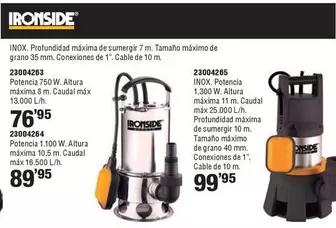 Ironside - Bombas Sumergibles Aguas Sucias