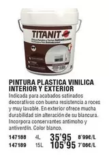 Titanit - Pintura Plastica Vinilica Interior Y Exterior