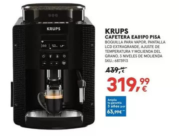 Krups - Cafetera EA81PO Pisa
