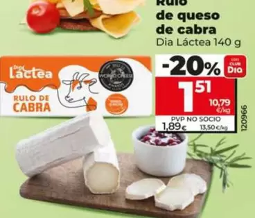 Dia Lactea - Rulo De Queso De Cabra