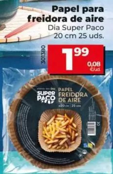 Dia Super Paco - Papel Para Freidora De Aire