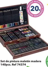 Set De Pintura Maletín Madera 140pcs. Ref 74374