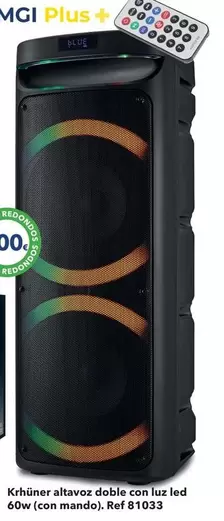 Krhuner Altavoz Doble Con Luz Led 60W. Ref 81033