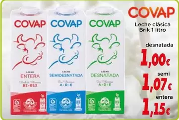 Covap - Leche Clasica Brik 1 Litro