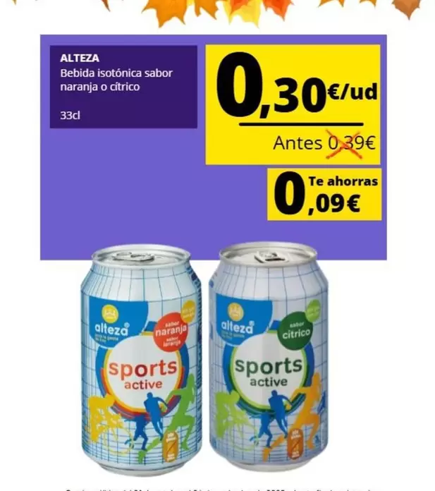Alteza - Bebida Isotónica Sabor Naranja O Citrico