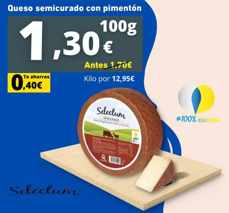 Selectum - Queso Semicurado Con Pimenton