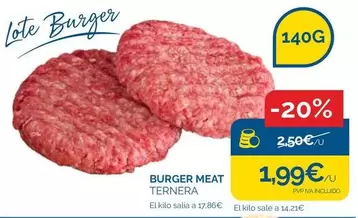 Burger Meat Ternera