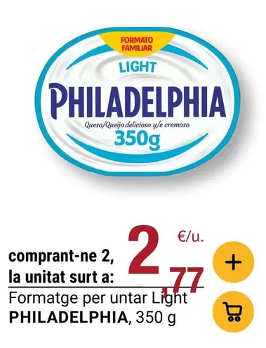 Philadelphia - Formatge Per Untar Light