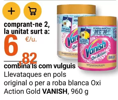 Vanish - Llevataques En Pols Original O Per A Roba Blanca Oxi Action Gold