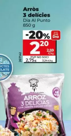 Dia Al Punto - Arroz 3 Delicias 850 G