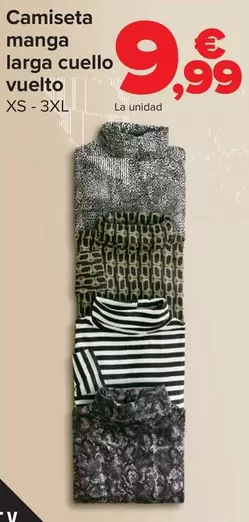 TEX - Camiseta Manga Larga Cuello Vuelto