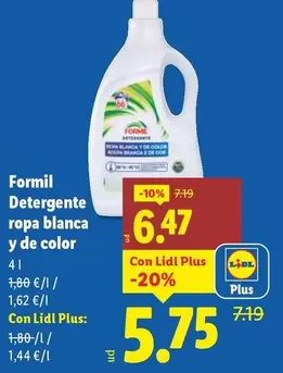 Formil - Detergente Ropa Blanca Y De Color