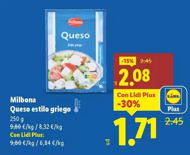 Milbona - Queso Estilo Griego