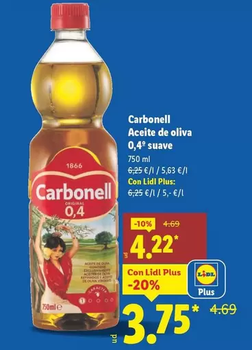 Carbonell - Aceite De Oliva 0,4° Suave