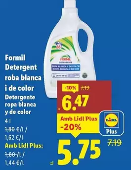 Formil - Detergente Ropa Blanca Y De Color