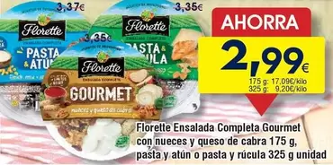 Florette - Ensalada Completa Gourmet Con Nueces Y Queso De Cabra