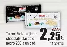 Froiz - Turrón  Crujiente Chocolate Blanco O Negro