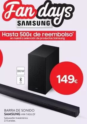 Samsung - Barra De Sonido