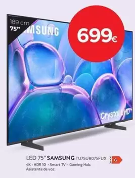 Samsung - Led 75" Tu75u8075fux