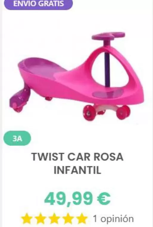 Twist Car Rosa Infantil