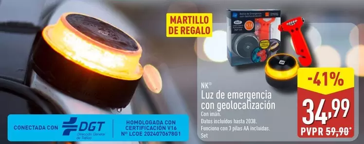 Nk  - Luz De Emergencia Con Geolocalizacion