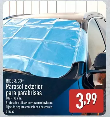 Ride & Go - Parasol Exterior Para Parabrisas