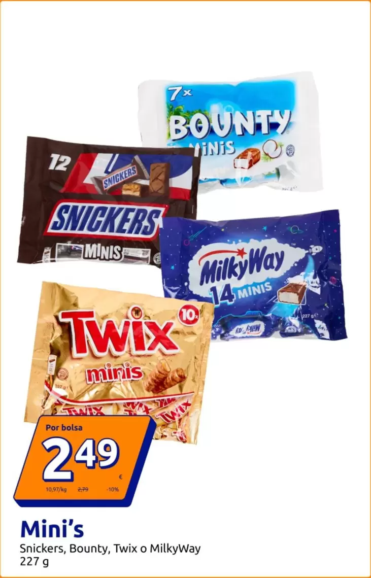 Snickers / Bounty / Twix / MilkyWay - Mini's