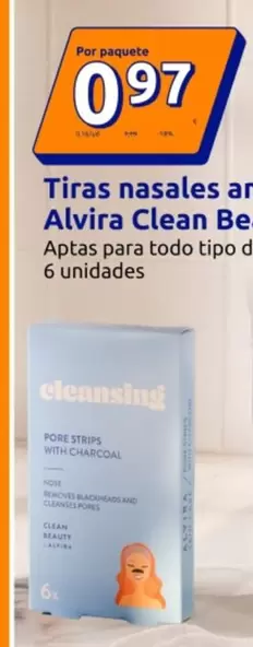 Alvira Clean Beauty -  Tiras Nasales Antiporos