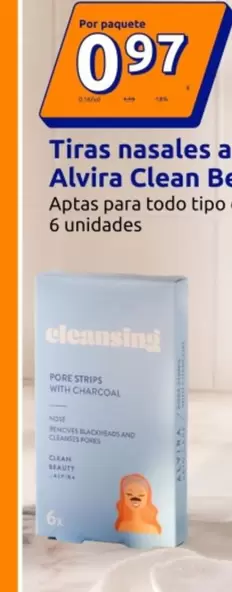 Alvira Clean Beauty - Tiras Nasales Antiporos