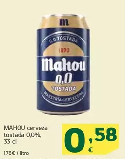 Mahou - Cerveza Tostada 0,0%