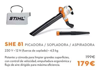 Stihl - SHE 81 Picadora / Sopladora / Aspiradora