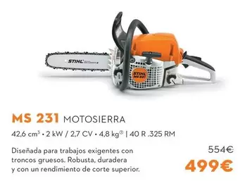 Stihl - Ms 231 Motosierra