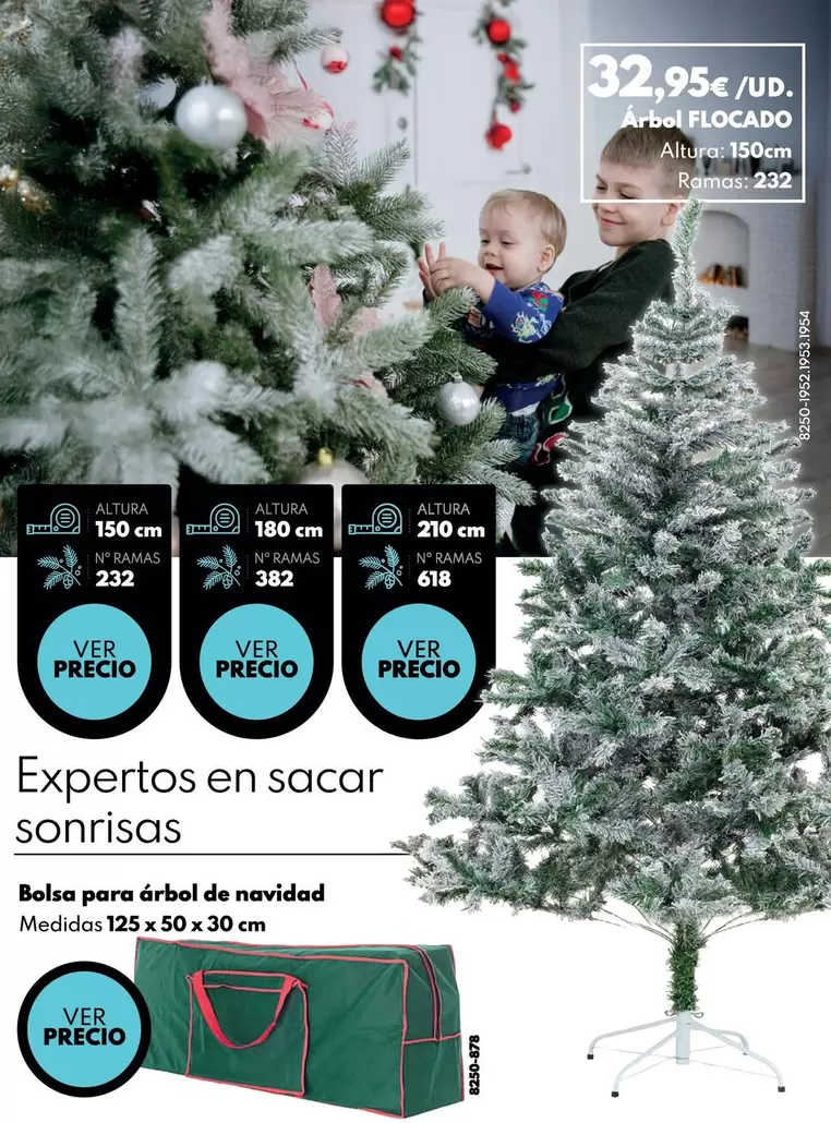Árbol Flocado 150cm