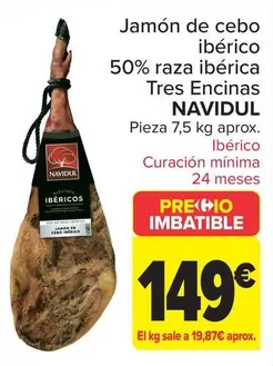 Navidul - Jamon De Cebo Iberico 50% Raza Iberica Tres Encinas