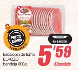 Elpozo - Escalopin De Lomo Bandeja 600g