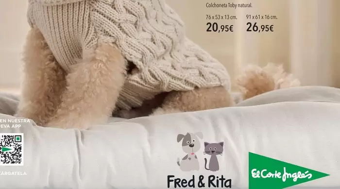 Fred & Rita - Colchoneta Toby Natural