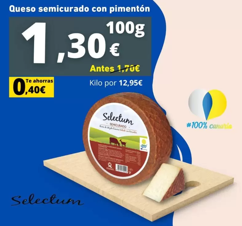 seleccion - Queso Semicurado Con Pimenton