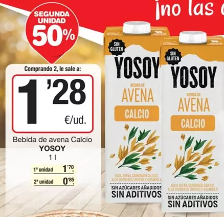 YoSoy - Bebida De Avena Calcio