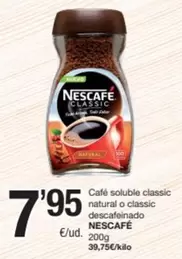Nescafé - Café Soluble Classic Natural O Classic Descafeinado