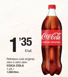 Coca-Cola - Refresco Cola Original, Zero O Zero Zero